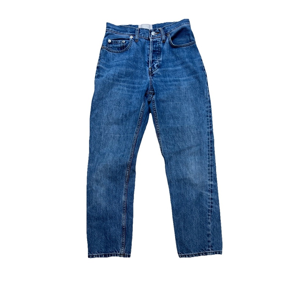 Everlane Womens The Cheeky Jean Size 24 Blue Light Wash Denim Organic Cotton